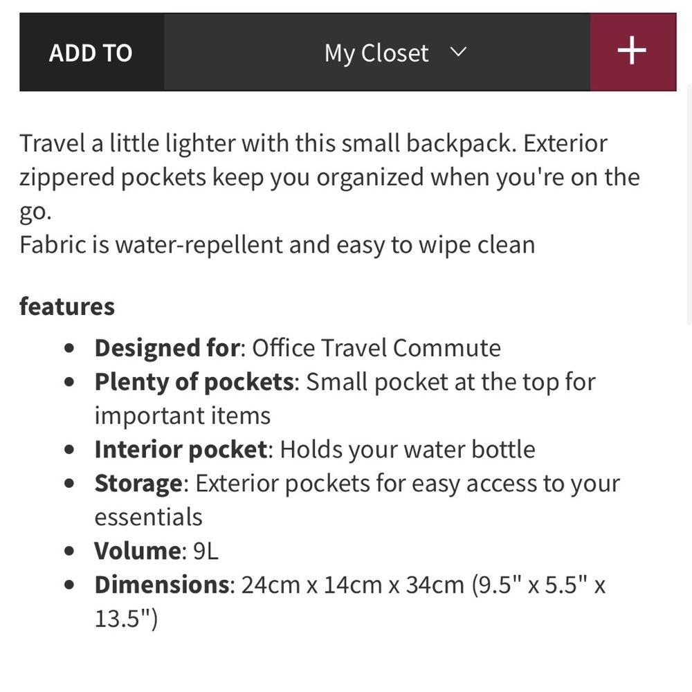 Lululemon Carry Onward Rucksack Mini Vol 9L in Berry Mist - Picture 16 of 16